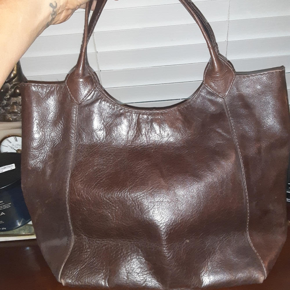 Vintage Brown Leather Purse